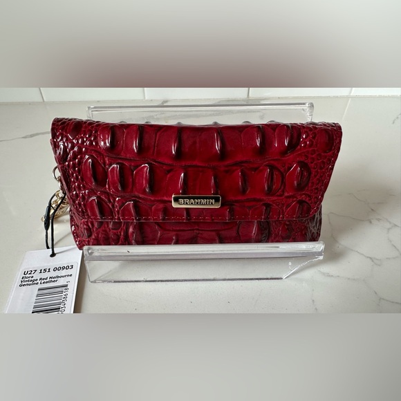 Brahmin Handbags - Brahmin Elora vintage red eyeglasses case Melbourne genuine leather